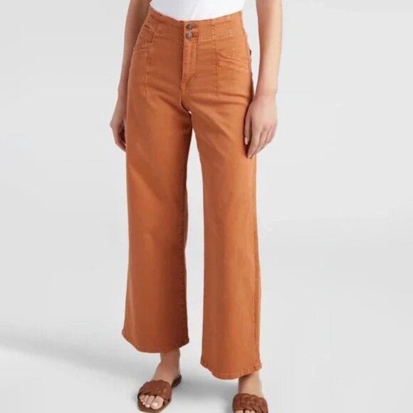 Mica - Denim High Rise Super Wide Crop Jeans (SZ 24/25) - Picture 1 of 16